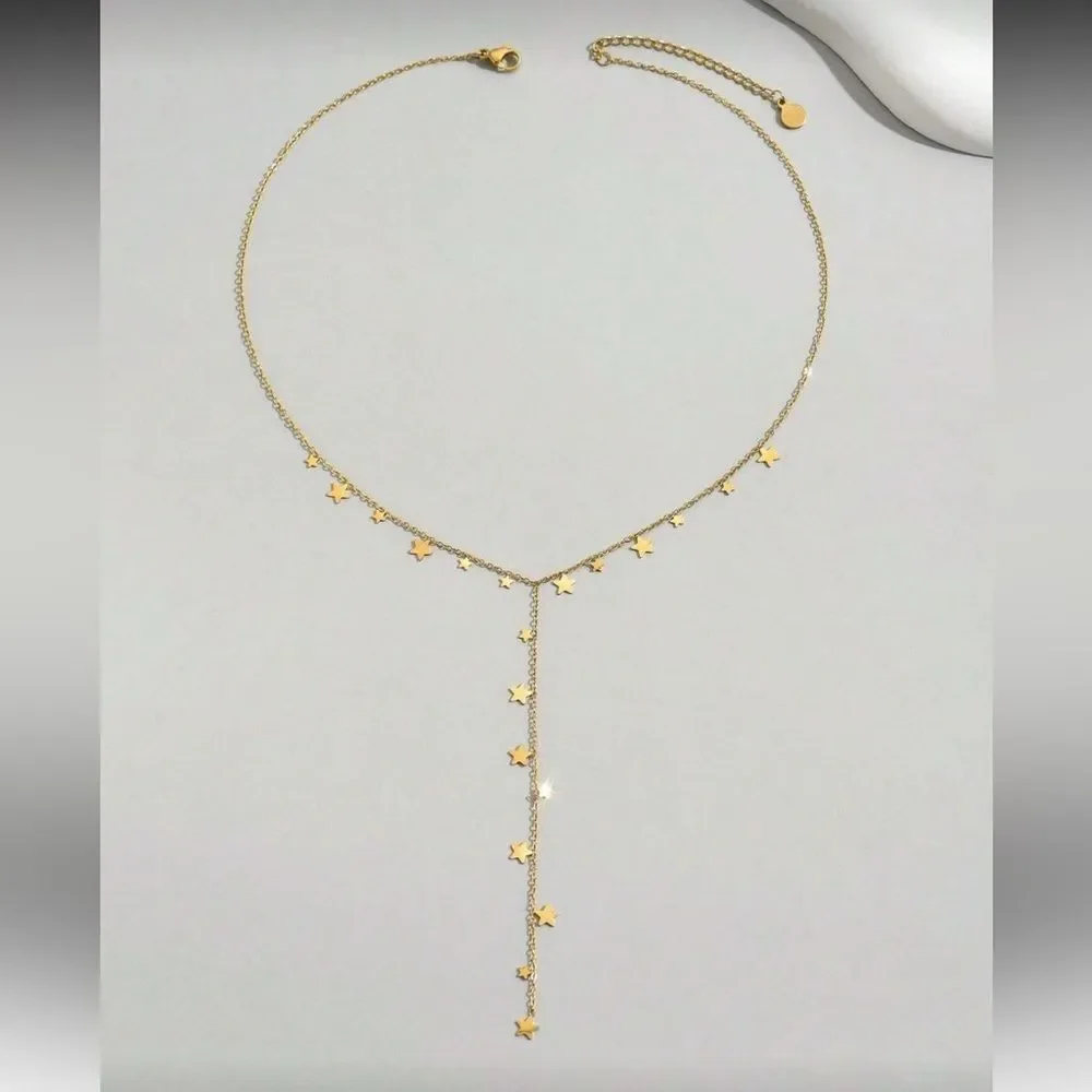 Star Lariat Necklace Q692